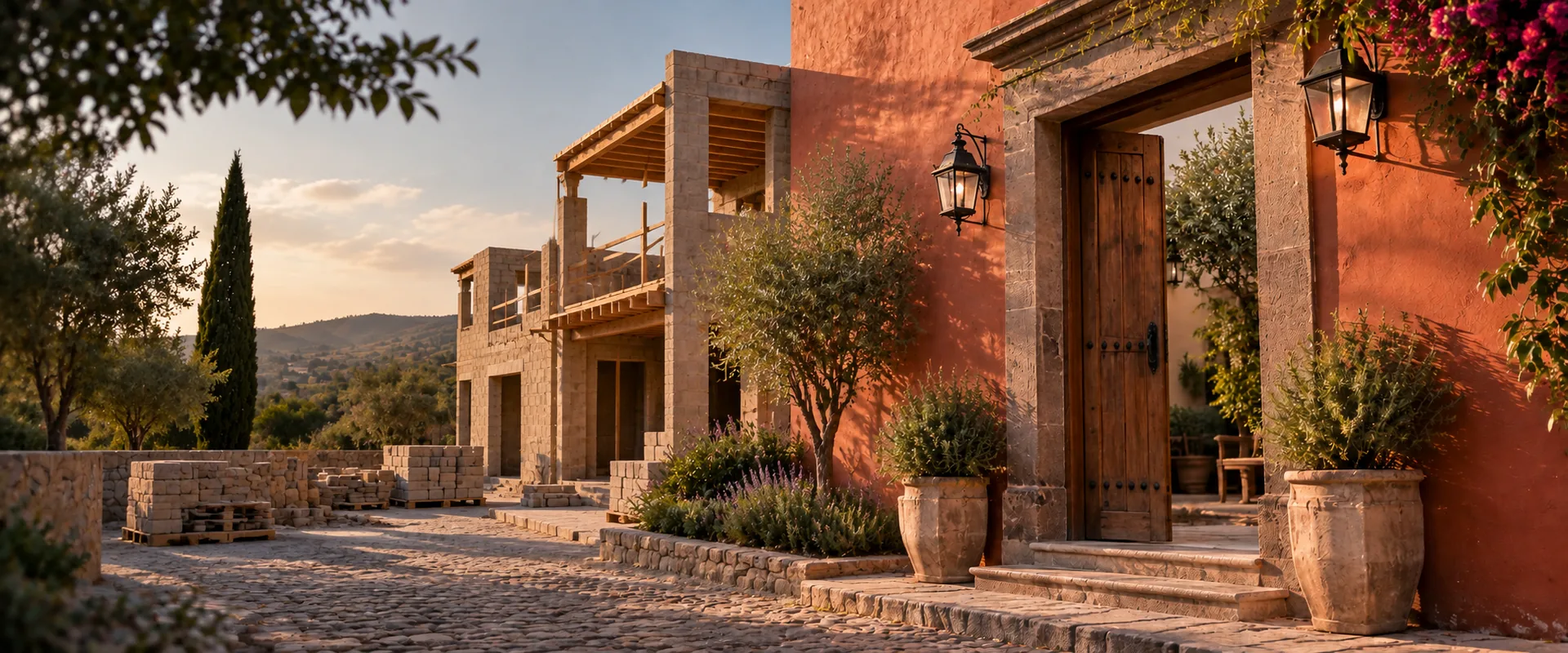 Desarrollo residencial en construcción