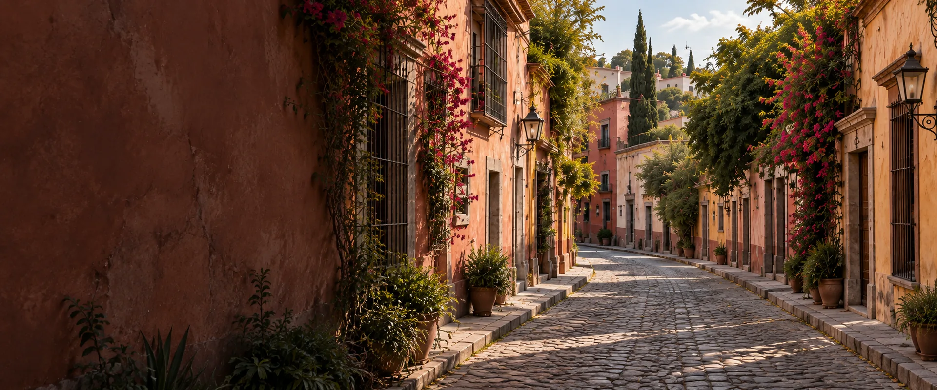 Residential street in San Miguel de Allende